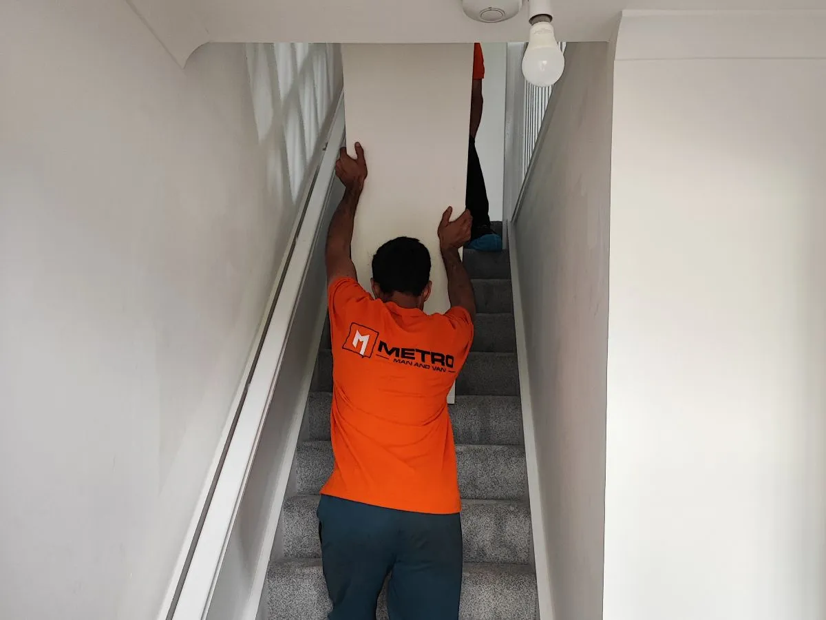 Furniture lifting upstairs